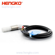 Hengko316L Aço inoxidável Temperatura do solo e umidade Sensor de umidade Propertável e à prova de poeira Saída IIC para ambientes agressivos